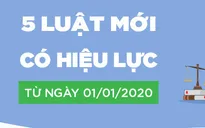 5 luật mới có hiệu lực từ ngày 1/1/2020