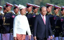 Lễ đón Thủ tướng Nguyễn Xuân Phúc thăm chính thức Myanmar