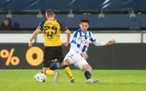 Văn Hậu lần đầu được ra sân trong màu áo Heerenveen ở cúp Quốc gia Hà Lan