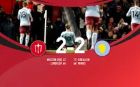 Man Utd 2-2 Aston Villa: Rượt đuổi tỷ số, chia điểm kịch tính