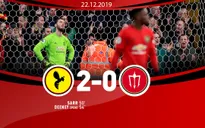 Vòng 18 Ngoại hạng Anh: Man Utd thất bại trước đội bóng bét bảng Watford