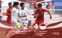 VIDEO Highlights: U22 Myanmar 2-4 U22 Indonesia (Bán kết môn bóng đá nam SEA Games 30)
