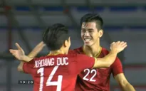 VIDEO: Đức Chinh tạt bóng thuận lợi, Tiến Linh đánh đầu đẹp mắt tung lưới U22 Campuchia