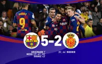 Barcelona 5-2 Mallorca: Messi lập hat-trick, Barca đòi lại ngôi đầu