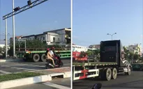 Phạt nguội đoàn xe container vượt đèn đỏ