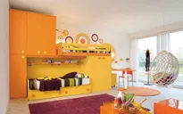 Trang trí phòng ngủ độc đáo cho trẻ bằng sự kết hợp màu sắc
