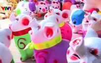 Những chú heo thành hình từ đất sét