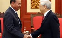 Tổng Bí thư, Chủ tịch nước Nguyễn Phú Trọng tiếp đoàn đại biểu cấp cao Bộ An ninh Lào ​