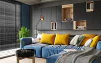 Căn hộ 60m2 với điểm nhấn màu xanh dương tuyệt đẹp