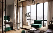 Căn hộ phá cách với phòng ngủ mở