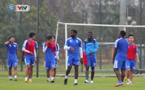 CLB Hà Nội tập luyện chuẩn bị cho trận ra quân tại AFC Cup 2019