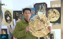 Độc đáo những bức tranh tuyệt đẹp từ rơm