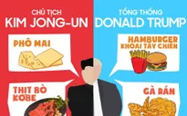INFOGRAPHIC Thói quen ăn uống ít ai biết của Chủ tịch Triều Tiên Kim Jong-un và Tổng thống Mỹ Donald Trump
