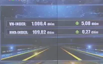 VN - Index vững vàng trên mốc 1.000 điểm