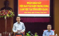 Tiểu ban văn kiện Đại hội XIII làm việc tại Kiên Giang