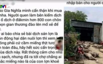 Điều tra người dùng Facebook tung tin đào 800 lợn bị dịch chết để mổ thịt