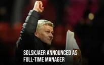 CHÍNH THỨC: Man Utd bổ nhiệm Solskjaer làm HLV toàn quyền