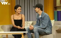 Hoa hậu H’Hen Niê duyên dáng bên rapper Đen Vâu tại trường quay Bây giờ và ở đây