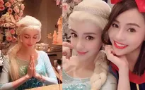 Angelababy biến thành Elsa trong tiệc sinh nhật 30 tuổi, Huỳnh Hiểu Minh hoàn toàn vắng bóng