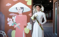 H'Hen Niê đội nón lá, mặc áo dài khoe vẻ đẹp dịu dàng