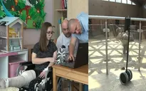 Robot giúp trẻ em bị ốm thăm vườn thú