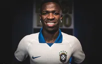 Vinicius Jr đại diện cho ĐT Brazil công bố mẫu áo mới