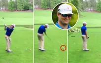Cú swing đáng xấu hổ của Zach Johnson tại Giải golf The Masters 2019