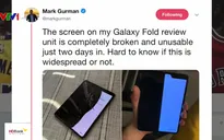 Hàng loạt điện thoại Galaxy Fold bị gãy màn hình