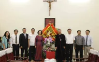 Trưởng ban Dân vận Trung ương Trương Thị Mai chúc mừng Tòa Tổng giám mục Hà Nội