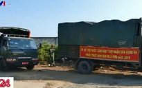 Bộ đội chở nước ngọt phục vụ người dân vùng hạn - mặn