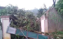 250 nhà bị tốc mái do lốc xoáy ở Nghệ An