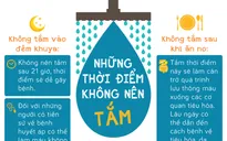 [Infographic] Những thời điểm không nên tắm