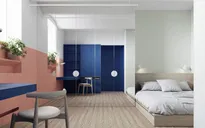 Căn hộ sở hữu gam màu tươi tắn, rực rỡ