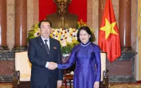Phó Chủ tịch nước Đặng Thị Ngọc Thịnh tiếp Đoàn đại biểu cấp cao Tòa án Trung ương Triều Tiên