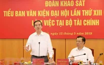 Đoàn Tiểu ban Văn kiện làm việc với Ban cán sự đảng Bộ Tài chính