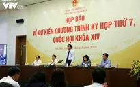 Kỳ họp thứ 7, Quốc hội khóa XIV sẽ xem xét, thông qua 7 dự án luật và 2 nghị quyết