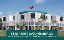 [INFOGRAPHIC] Các dự án luật, nghị quyết được Quốc hội xem xét, thông qua tại kỳ họp thứ 7