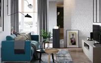 Căn hộ có 3 phòng ngủ rộng rãi nhờ cách sắp xếp nội thất