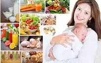 Dinh dưỡng cho mẹ bỉm sữa sau sinh