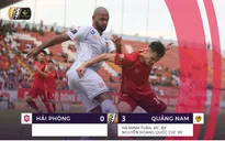 Kết quả vòng 12 V.League 2019 ngày 31/5: CLB Sài Gòn 2-2 SLNA, CLB Hải Phòng 0-3 CLB Quảng Nam, Bình Dương 1-0 Sanna Khánh Hoà