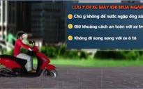 4 lưu ý để lái xe an toàn khi gặp mưa ngập