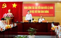 Tiểu ban Điều lệ Đảng làm việc tại Bình Dương