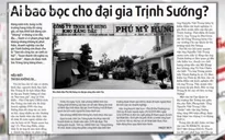 Xăng giả tung hoành, ai "bao bọc" cho đại gia Trịnh Sướng?