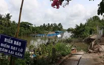 An Giang: Di dời khẩn cấp các hộ dân do sạt lở bờ kênh Xáng