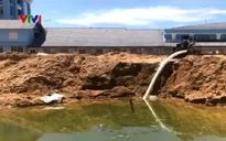 Tụt hố công trình, 2 cháu nhỏ đuối nước ở Bình Định