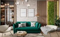 Căn hộ tràn ngập màu xanh giữa thành phố tấp nập