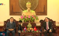 Đồng chí Trần Thanh Mẫn tiếp và làm việc với Chủ tịch Ủy ban Mặt trận Lào