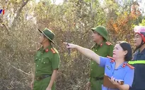 Khám nghiệm hiện trường vụ cháy rừng Nghi Xuân