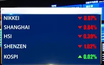 Chứng khoán châu Á giảm điểm