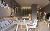 Căn hộ không tường ngăn nhưng vẫn gọn gàng
